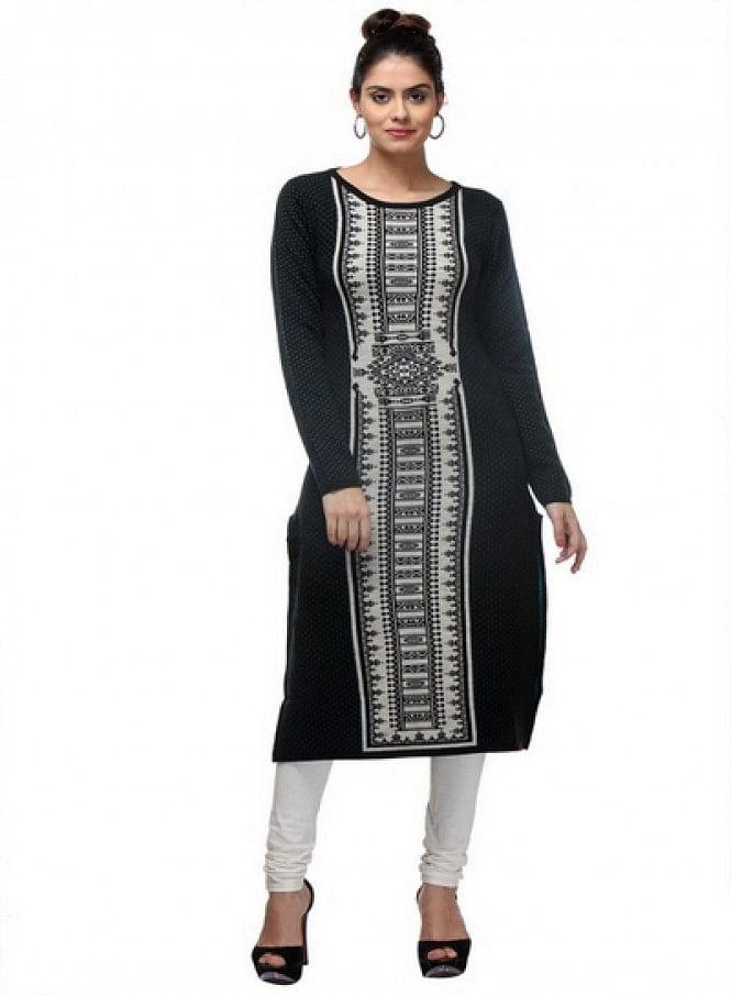 Blue Full Sleeve kurta - wforwoman