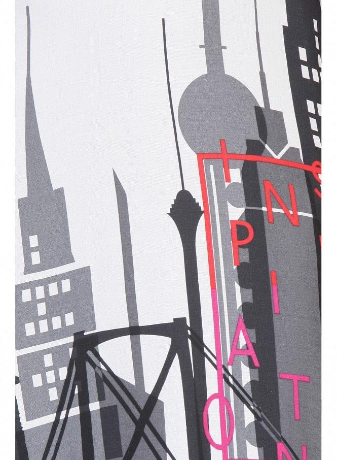 White Printed 3/4 Sleeve kurta - wforwoman