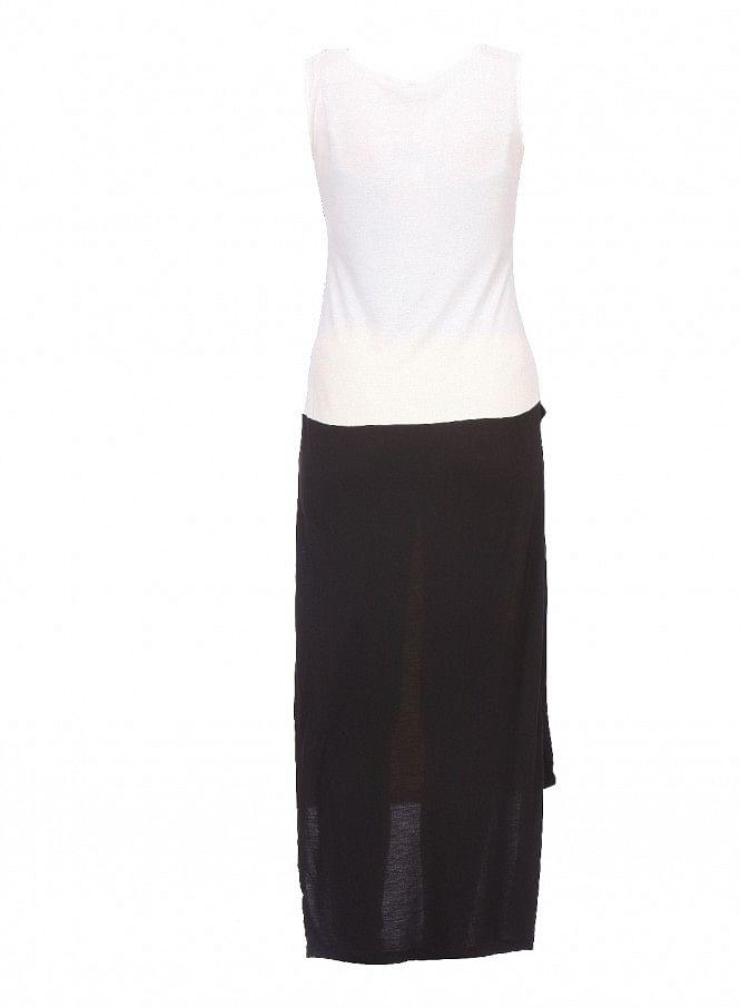 Yellow Printed Sleeveless kurta - wforwoman