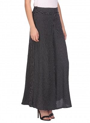 Black Printed Palazzos