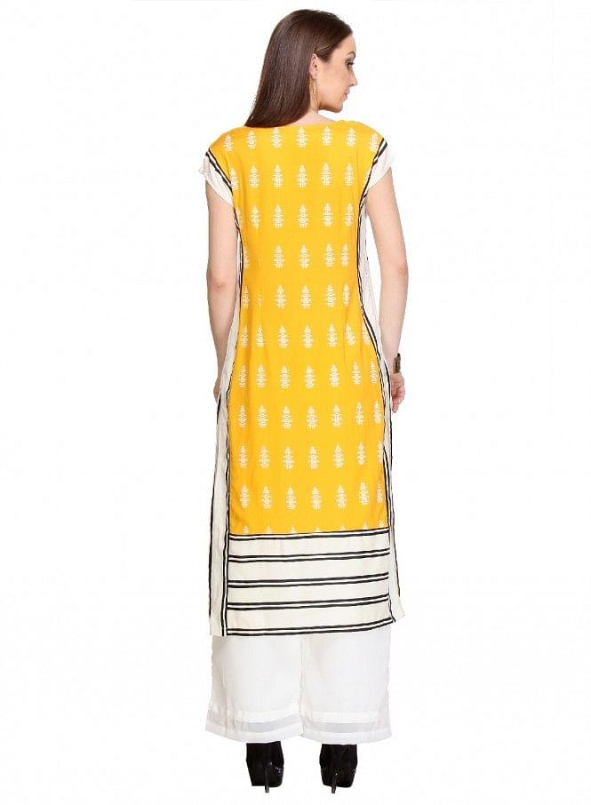 White kurta - wforwoman