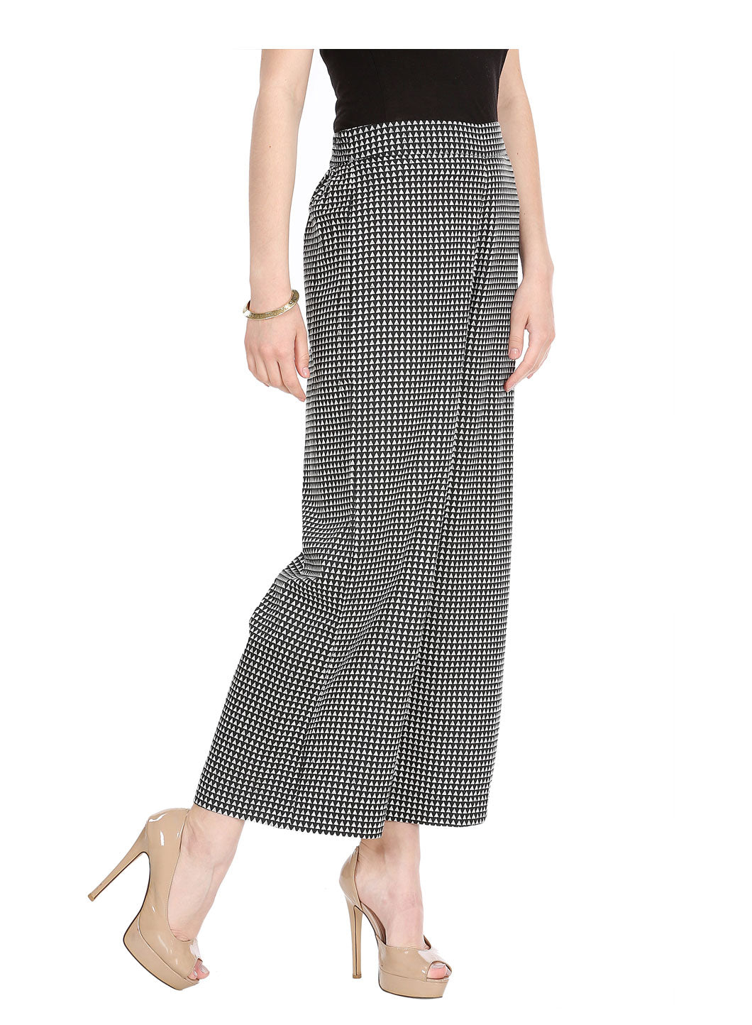 Black & White Printed Pants