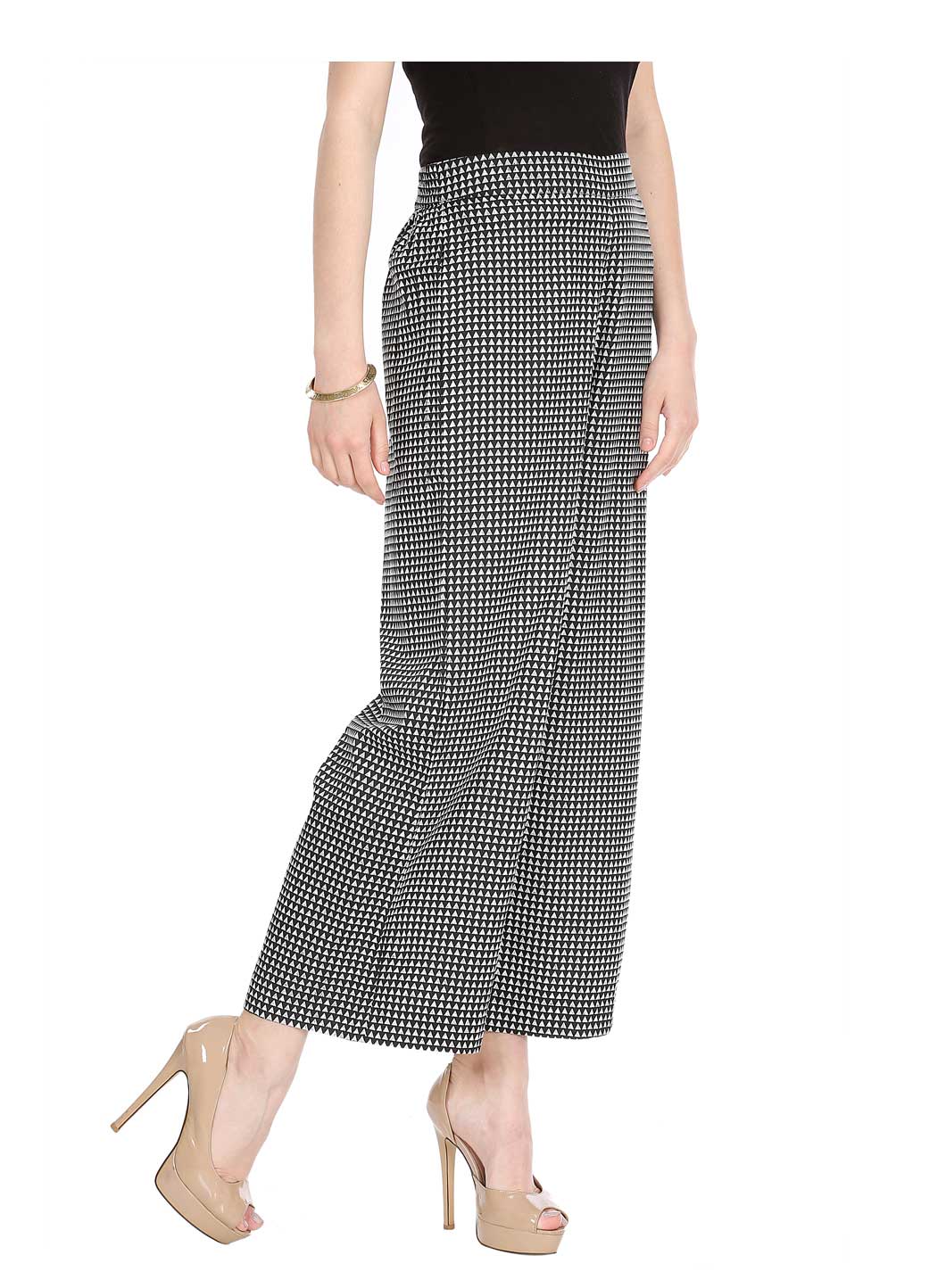 Black & White Printed Pants