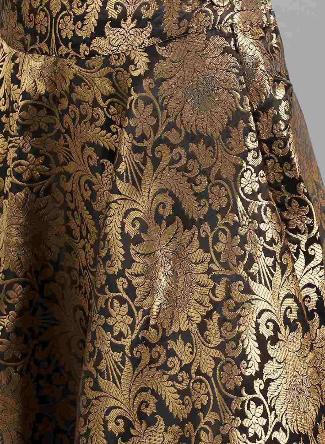 Black Jacquard Skirt