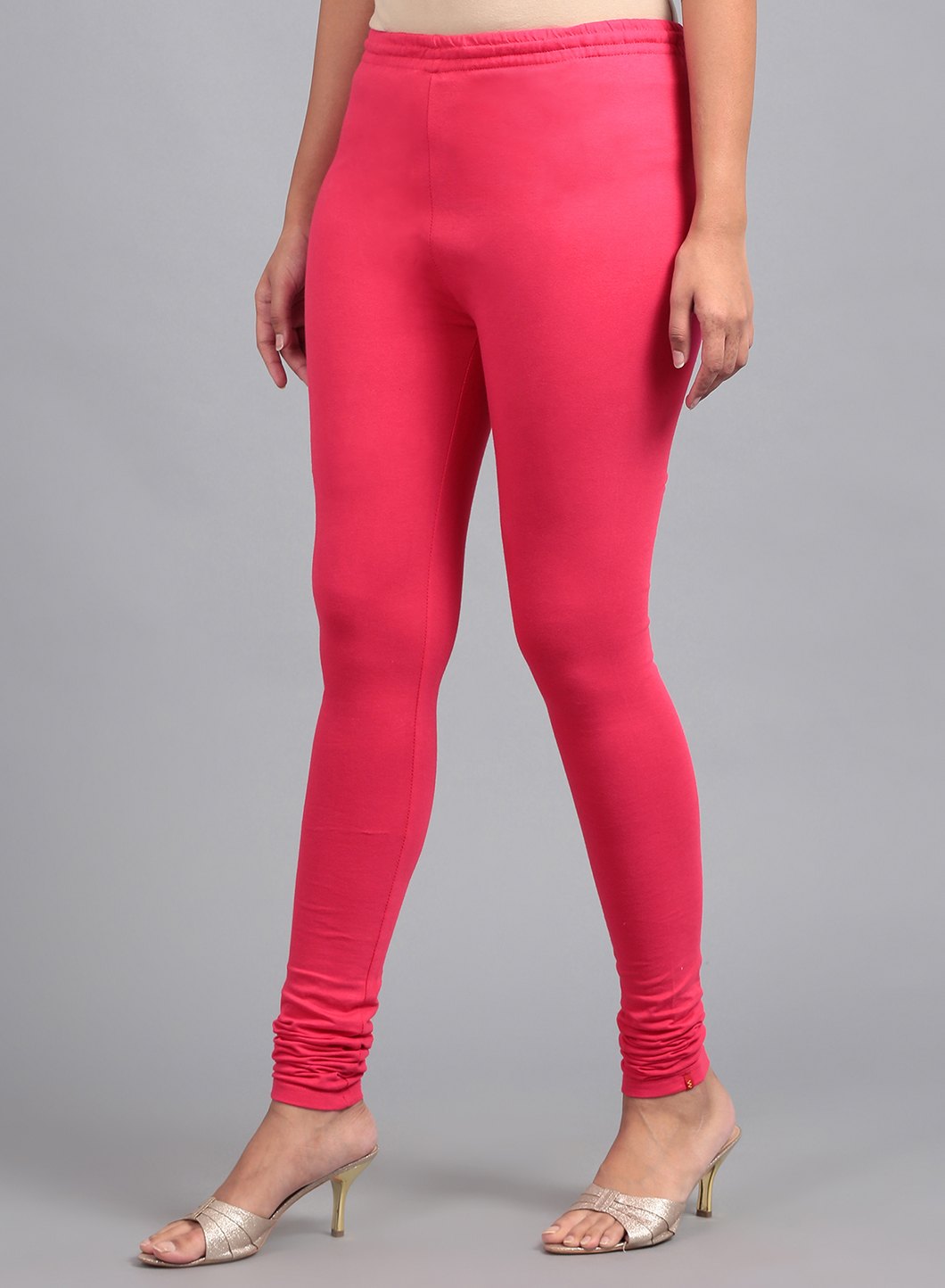 Pink Knitted Churidar