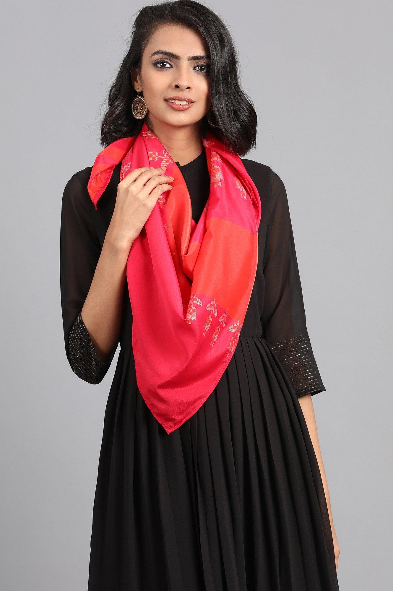 Black & Golden Kaleido kurta Dress - wforwoman