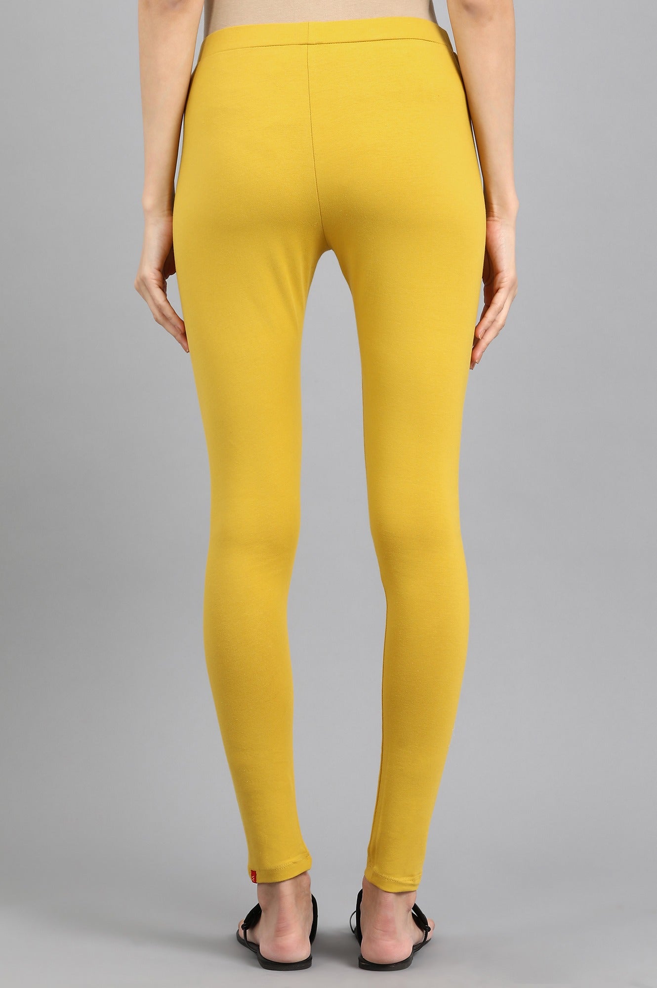 Yellow Solid Tights