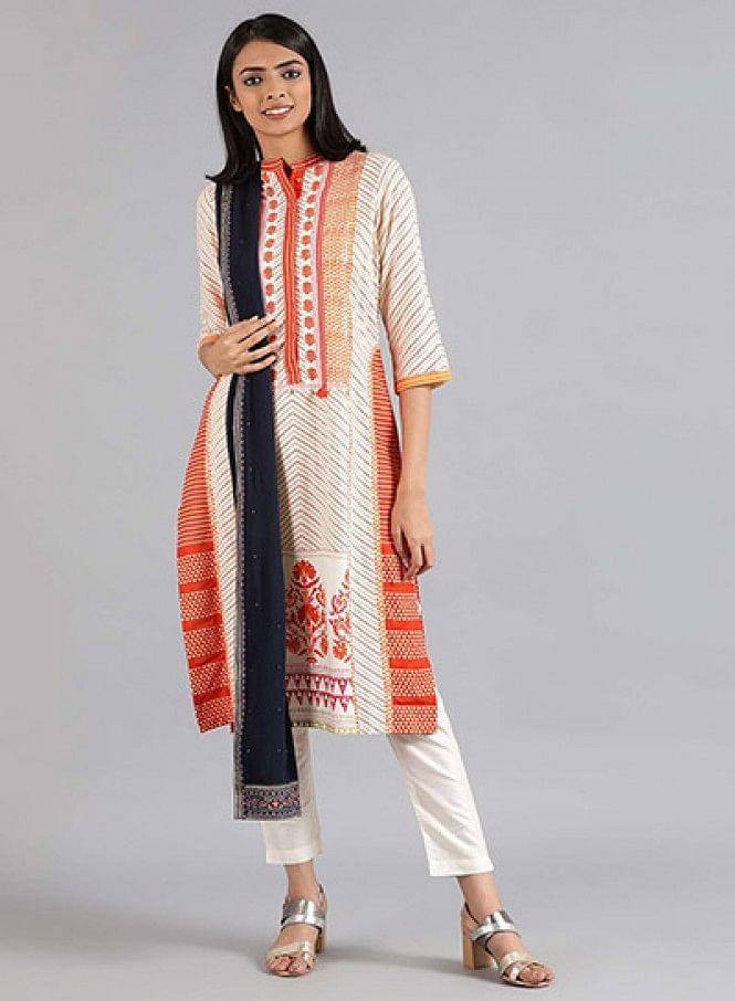 White Solid Trousers - wforwoman