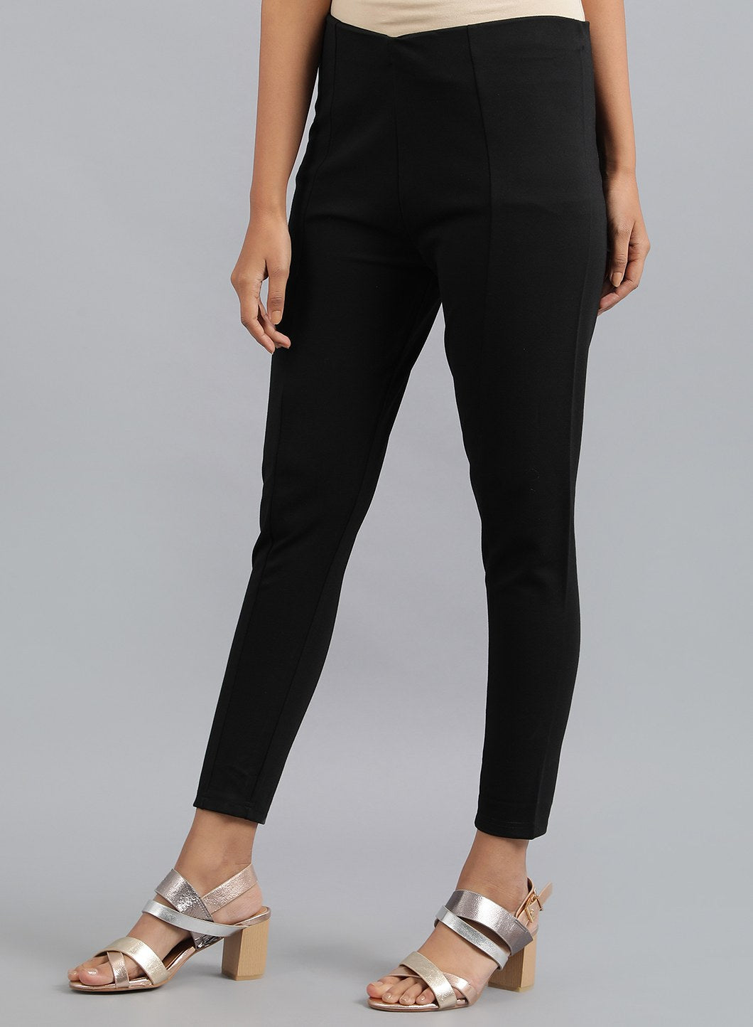 Black Solid Leggings