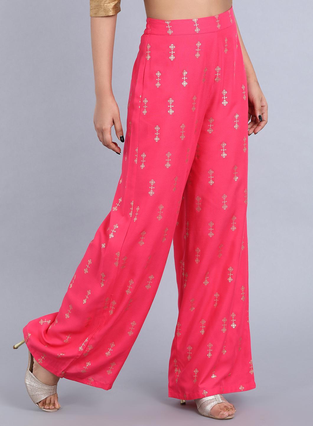 Pink Parallel Pants - wforwoman
