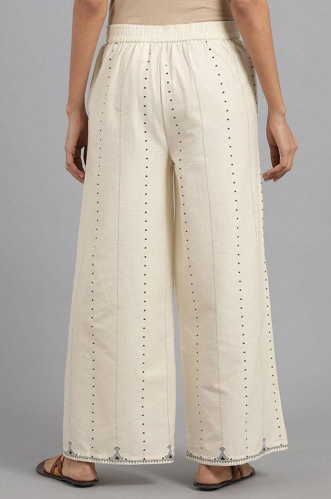 White Parallel Pants - wforwoman