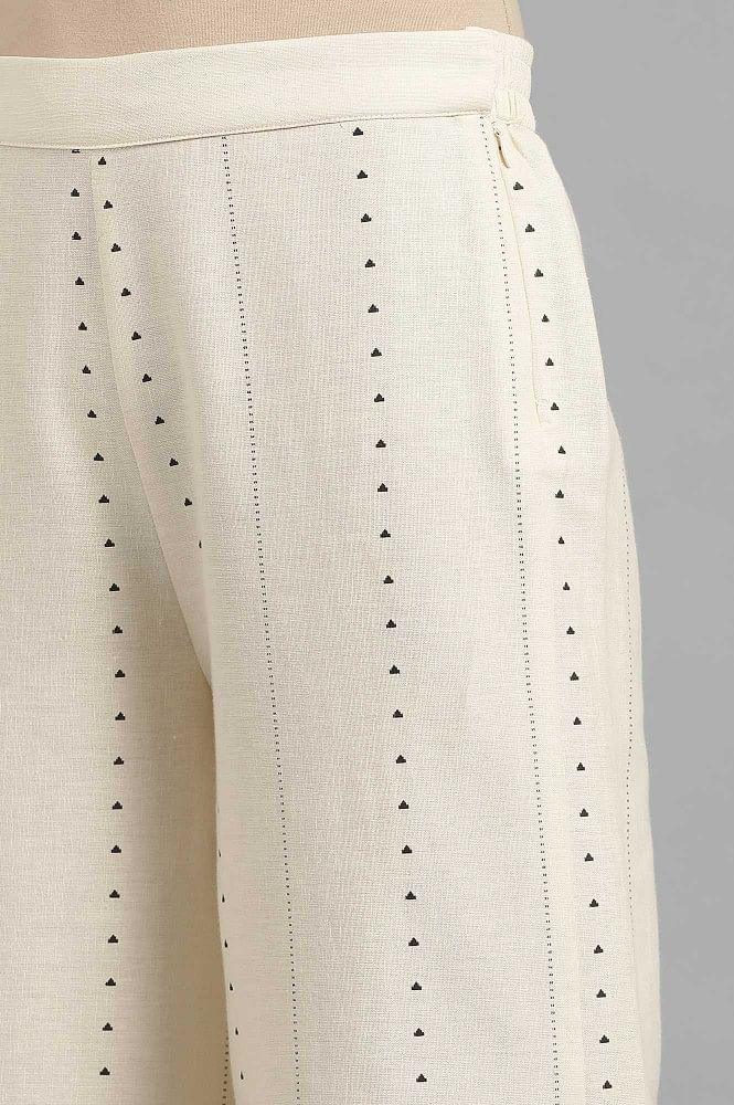 White Parallel Pants - wforwoman