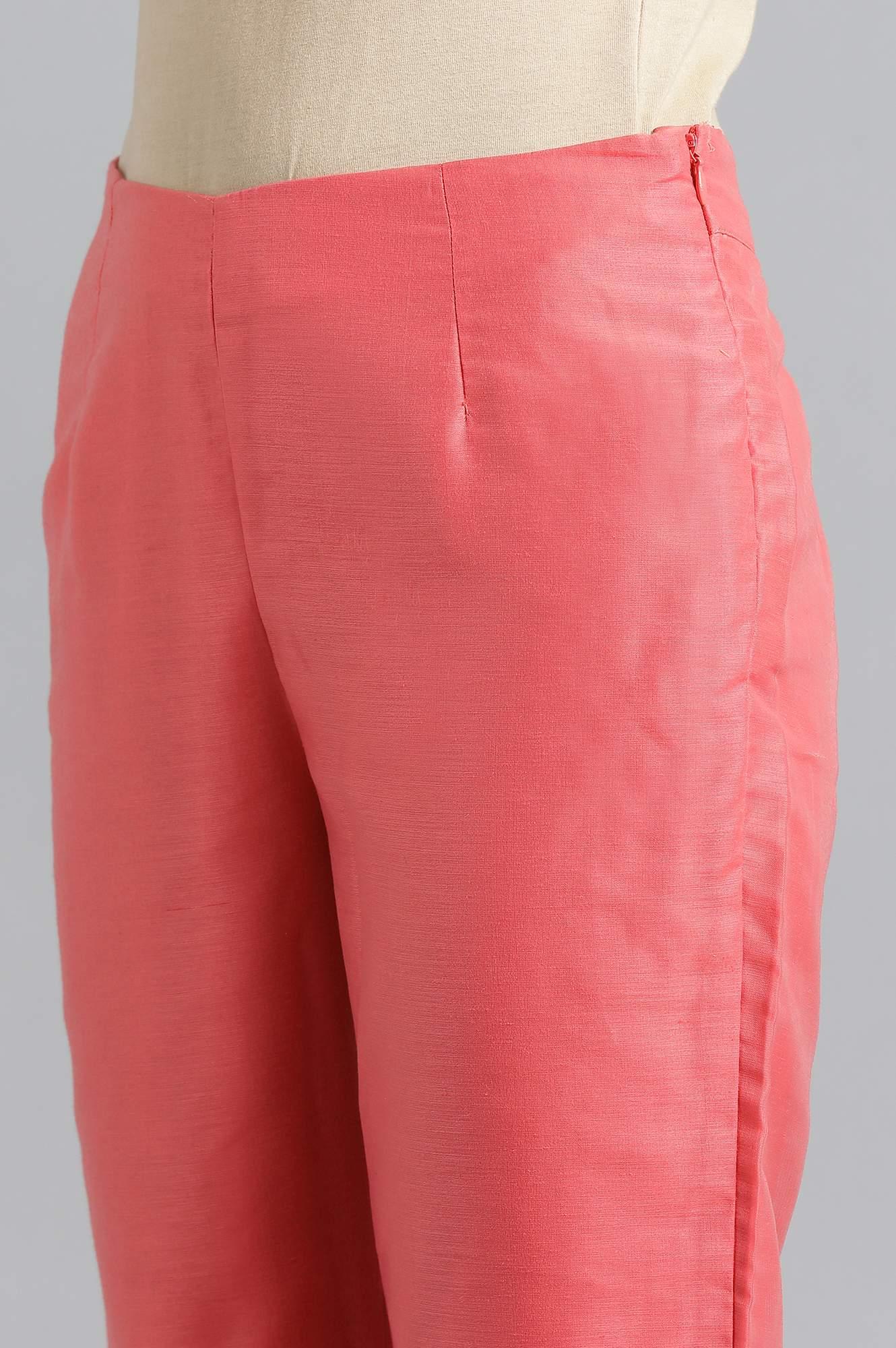 Peach Straight Pants - wforwoman