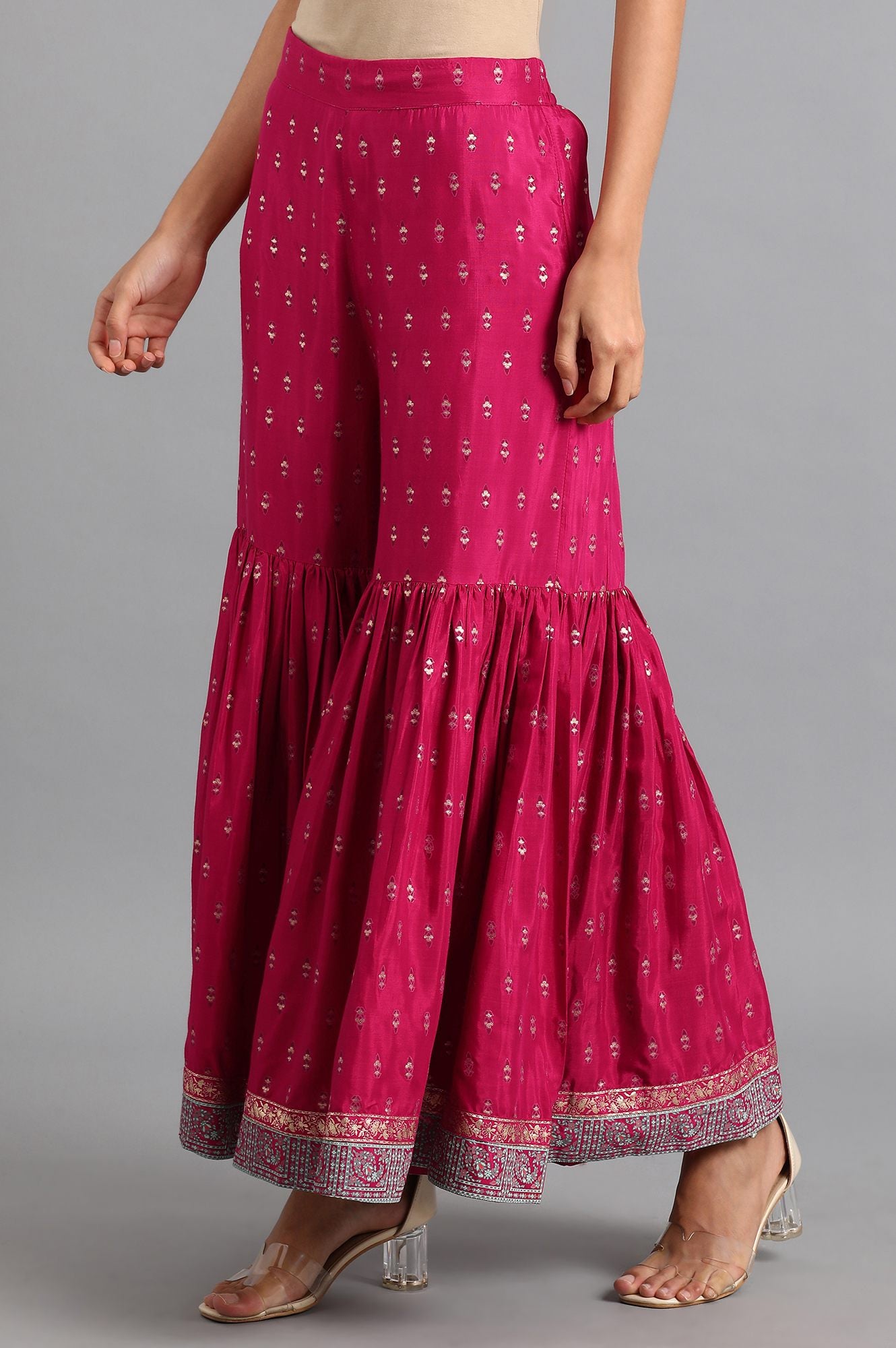 Pink Sharara Pants