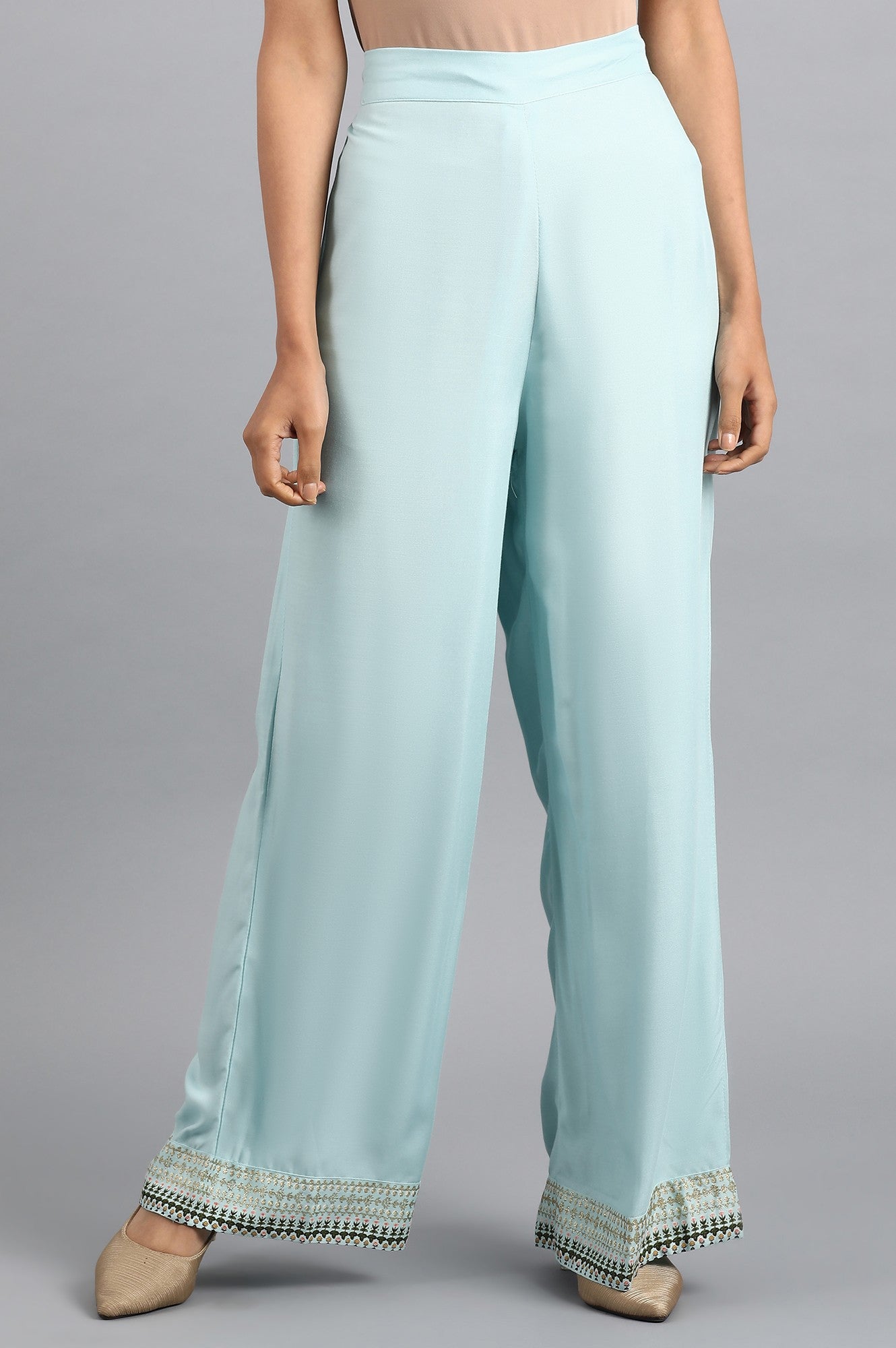 Blue Parallel Pants