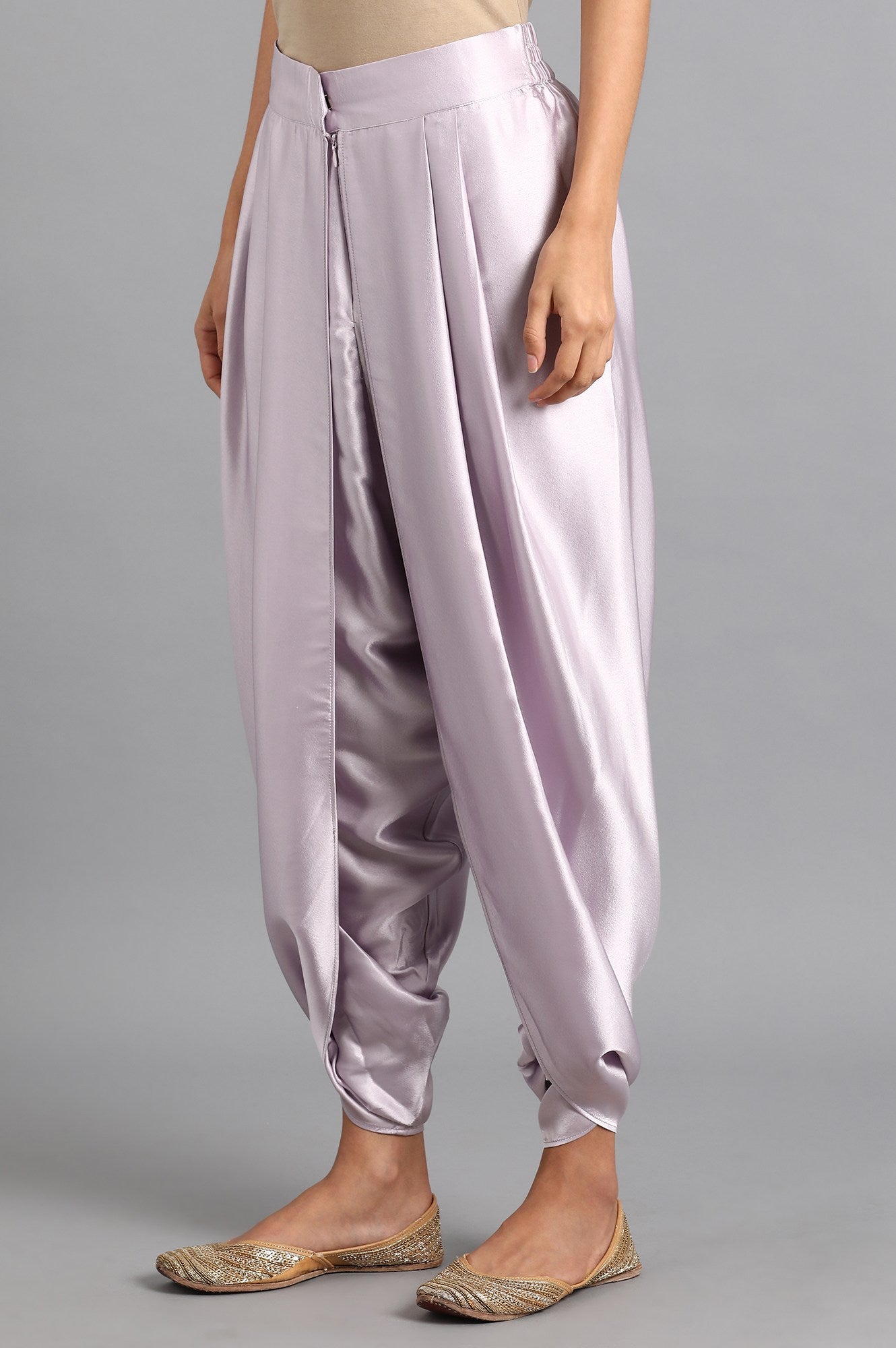 Purple Draped Pants