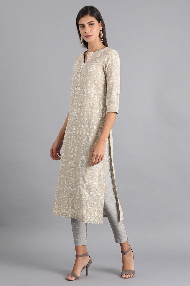 Silver Solid Trousers - wforwoman