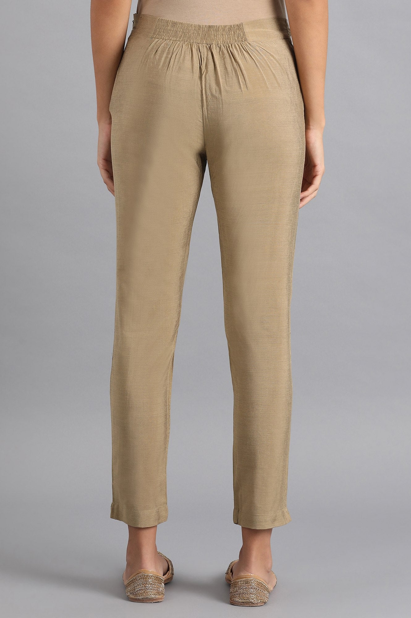 Gold Solid Trousers