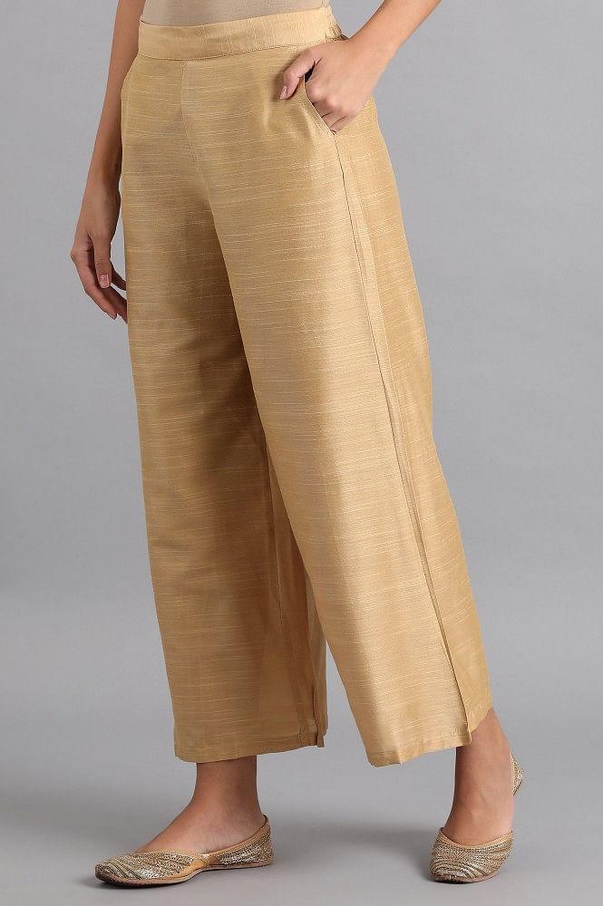 Gold Parallel Pants - wforwoman