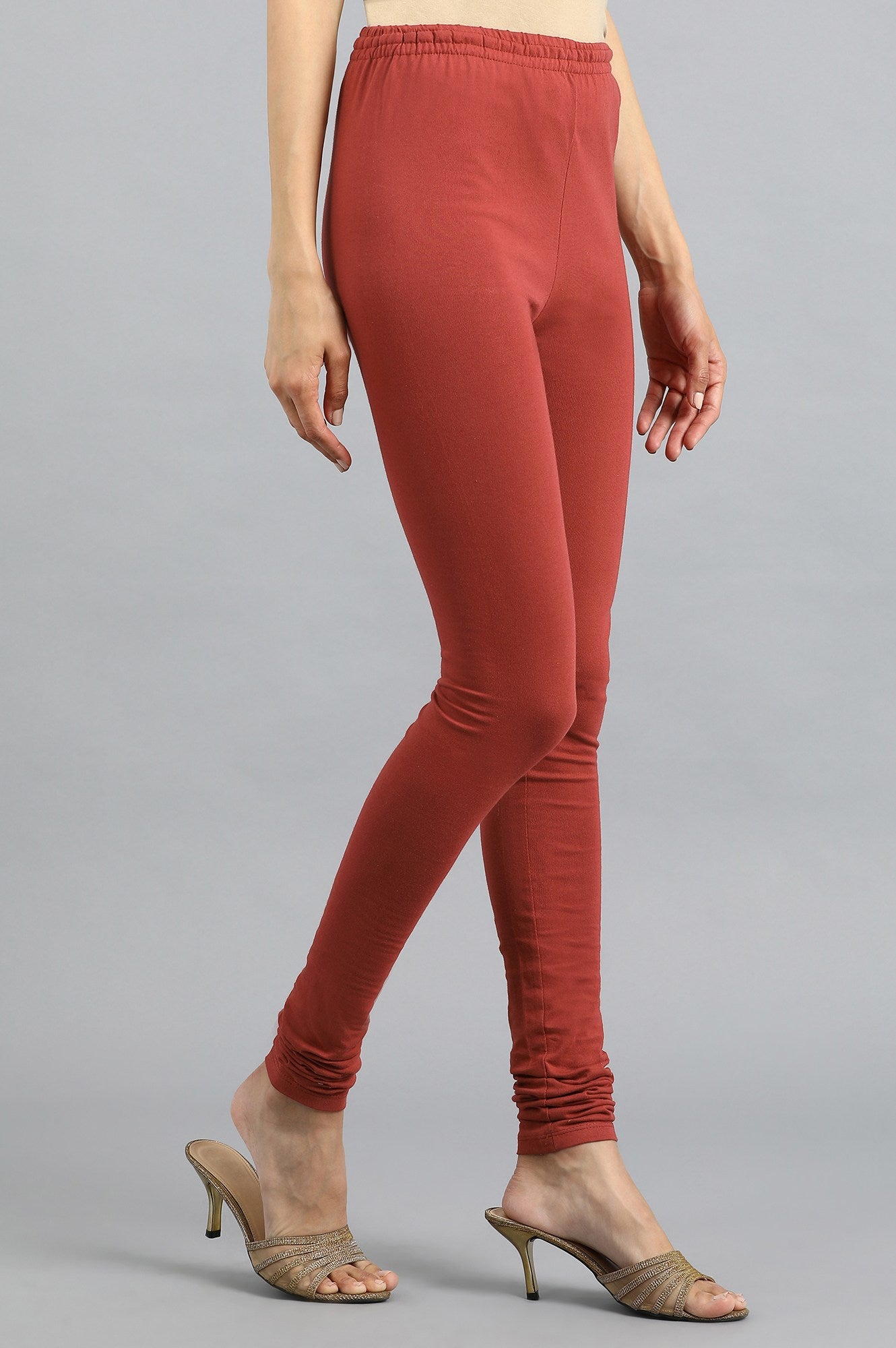 Red Knitted Churidar