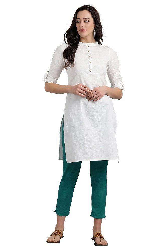 Blue Ankle Length Trouser - wforwoman