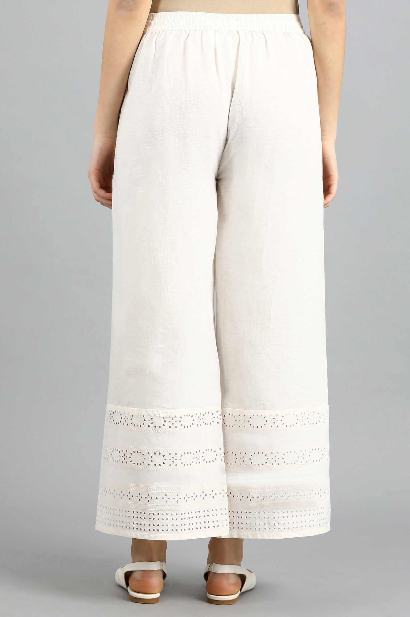 White Parallel Pants