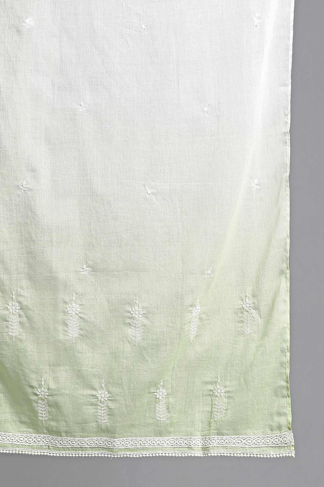 Green Embroidered Dupatta