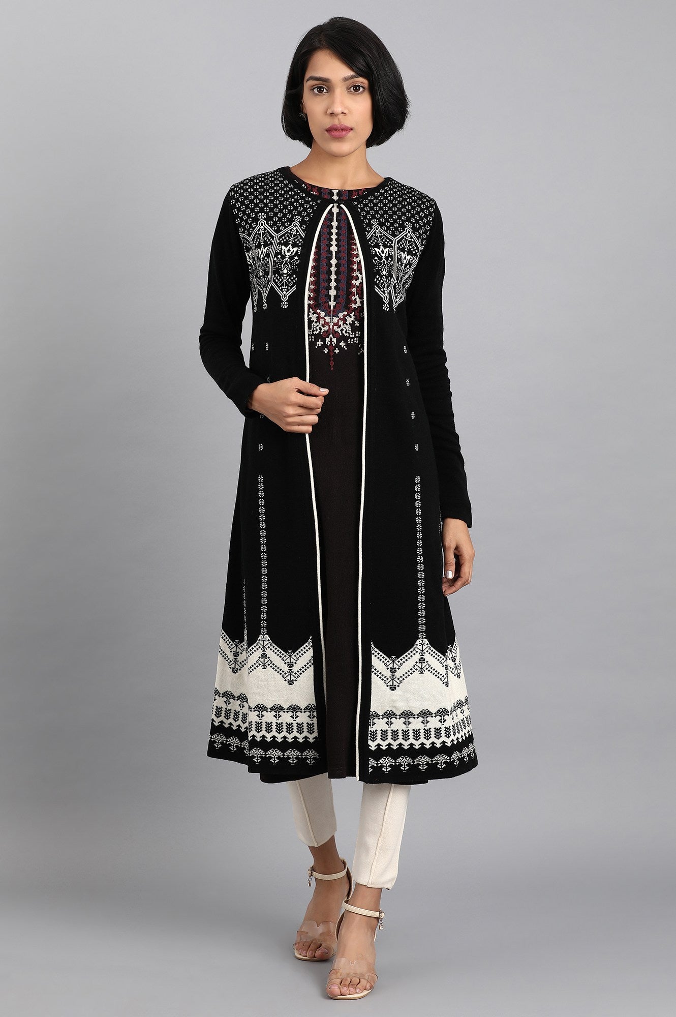 Black Knitted Cardigan