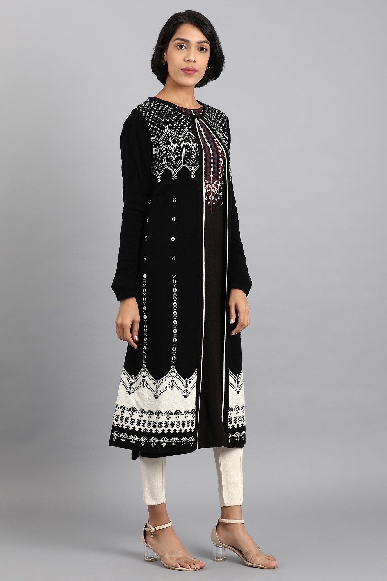 Black Knitted Cardigan