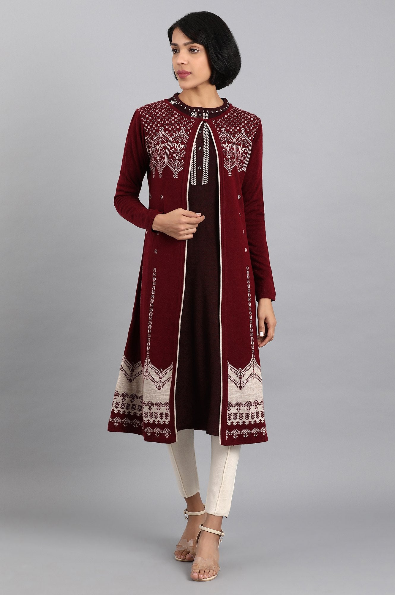 Red Knitted Cardigan