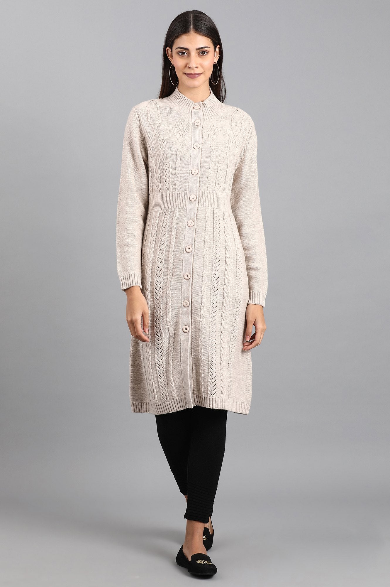 Black Woollen Leggings