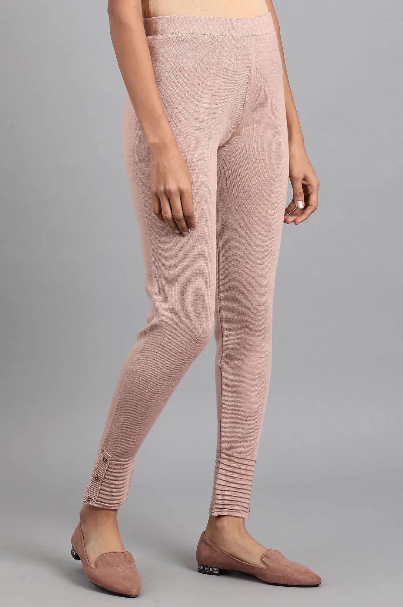 Pink Woollen Leggings