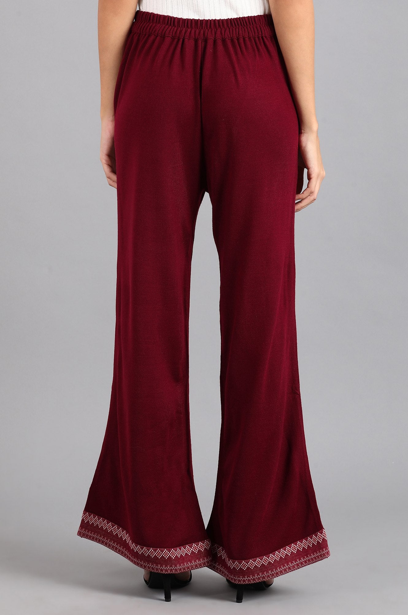 Maroon Parallel Pants