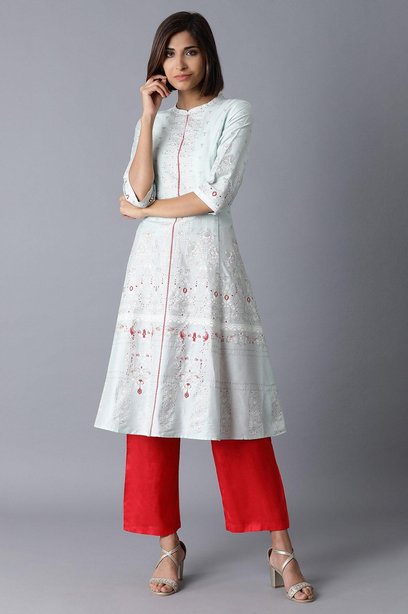 Coral Red Parallel Pants - wforwoman