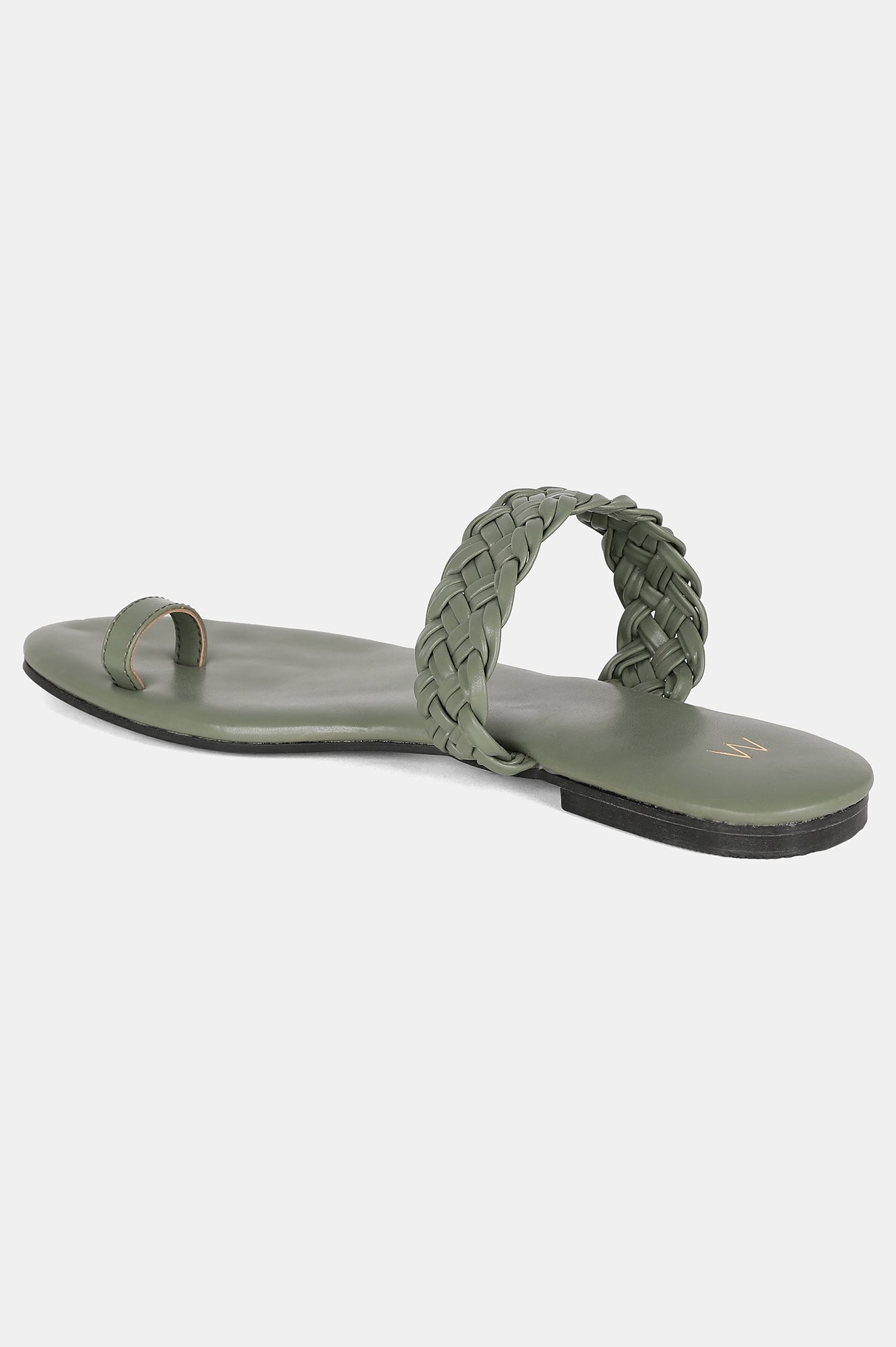 Sage Green Almond Toe Flat-Wmorgan