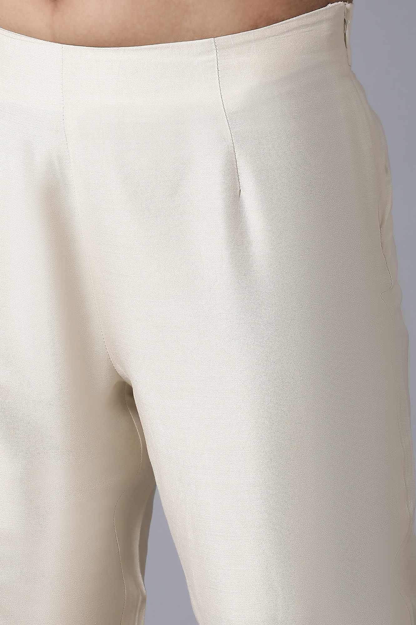Beige Slim Pants