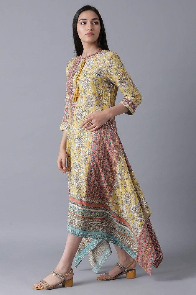 Yellow Handkerchief Dress - wforwoman