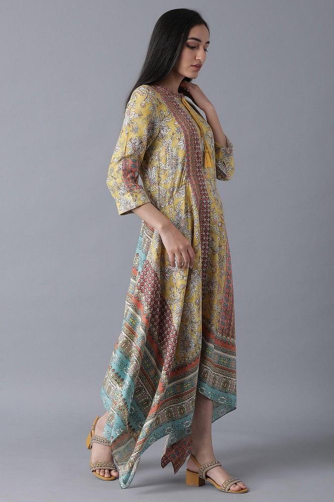 Yellow Handkerchief Dress - wforwoman