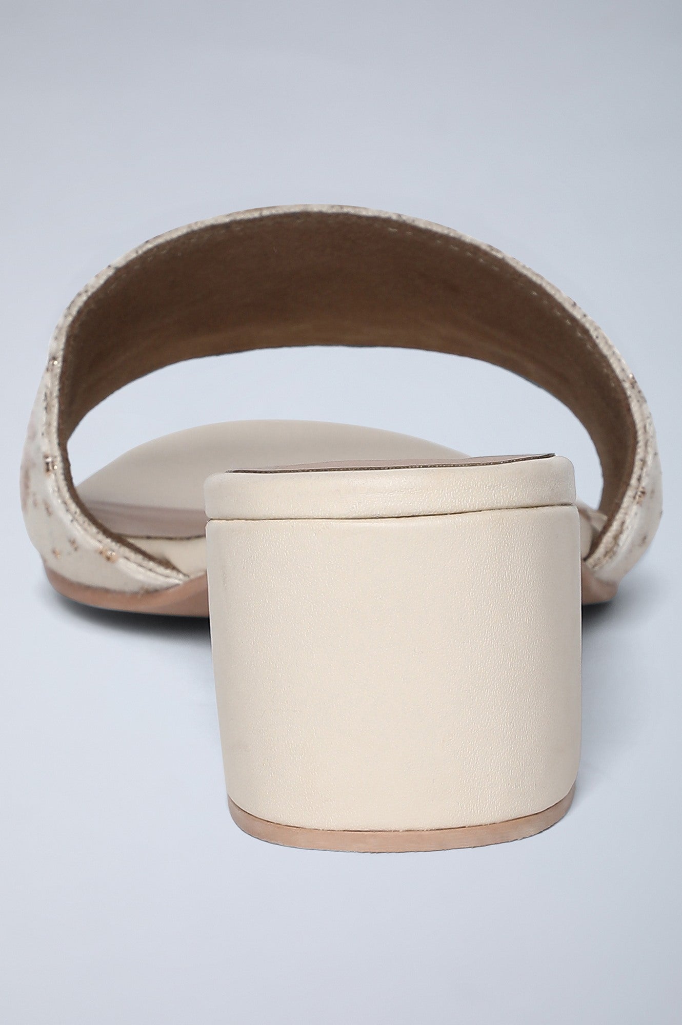 W Ecru Almond Toe Block Heel-WDoran