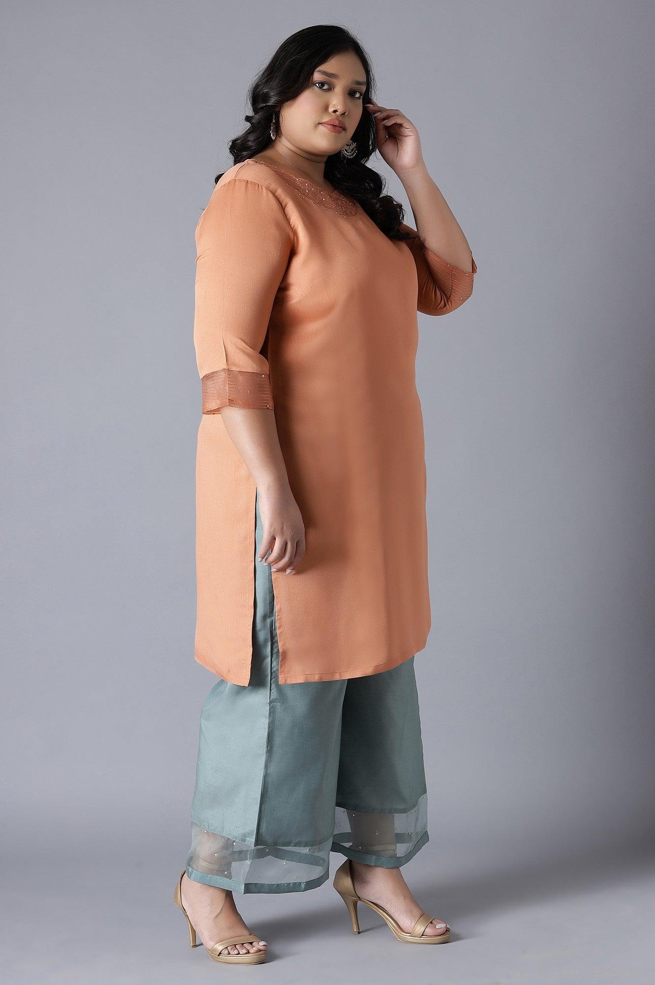 Sea Green Solid Parallel Pants - wforwoman