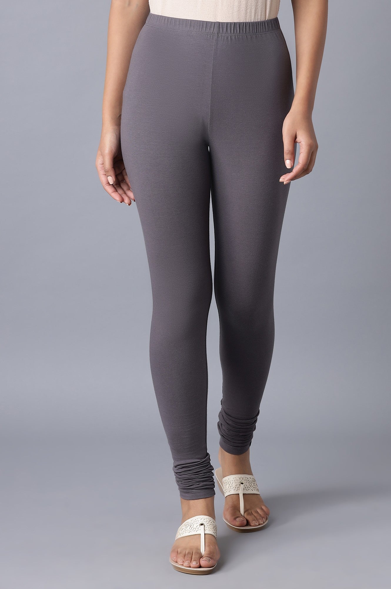 Grey Skin Fit Churidar