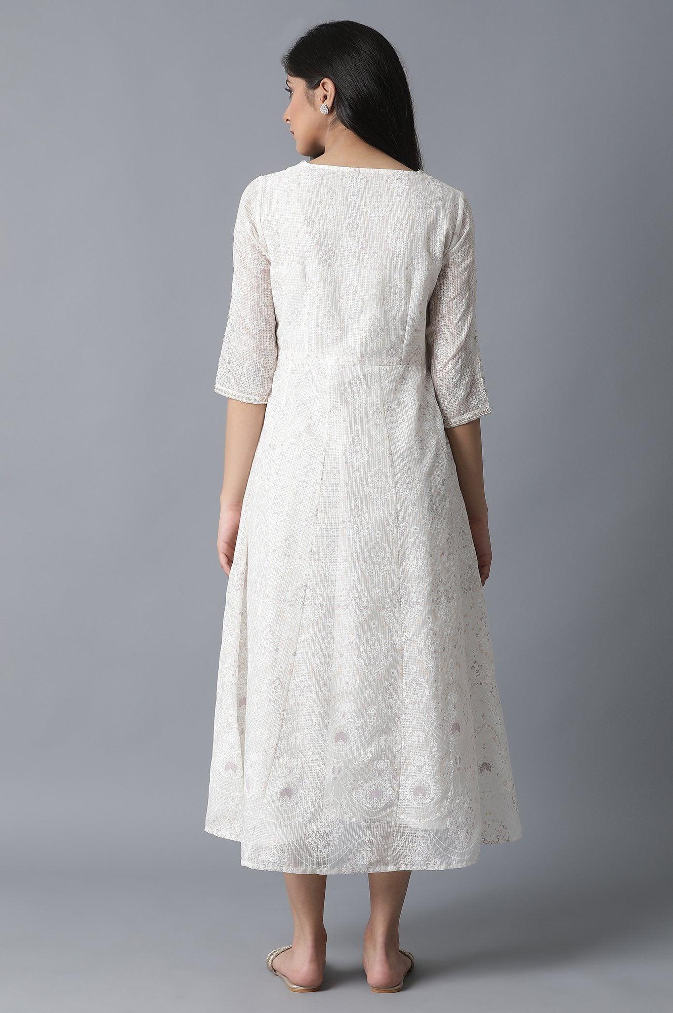 Pearl Pink Kota Placement Dress - wforwoman