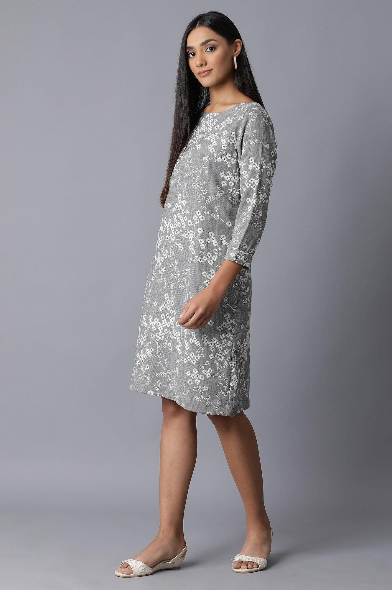 Black Gingum Check Dress - wforwoman