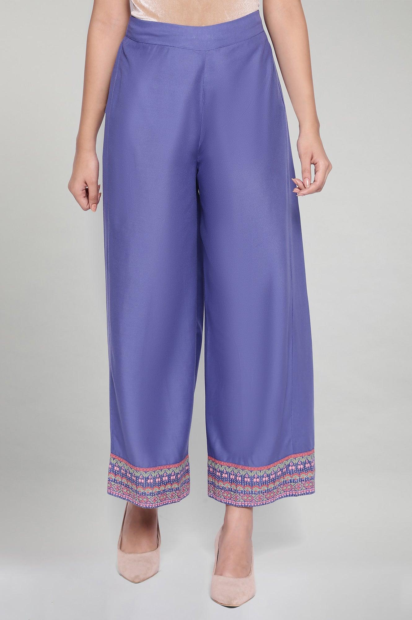 Colony Blue Parallel Pants - wforwoman