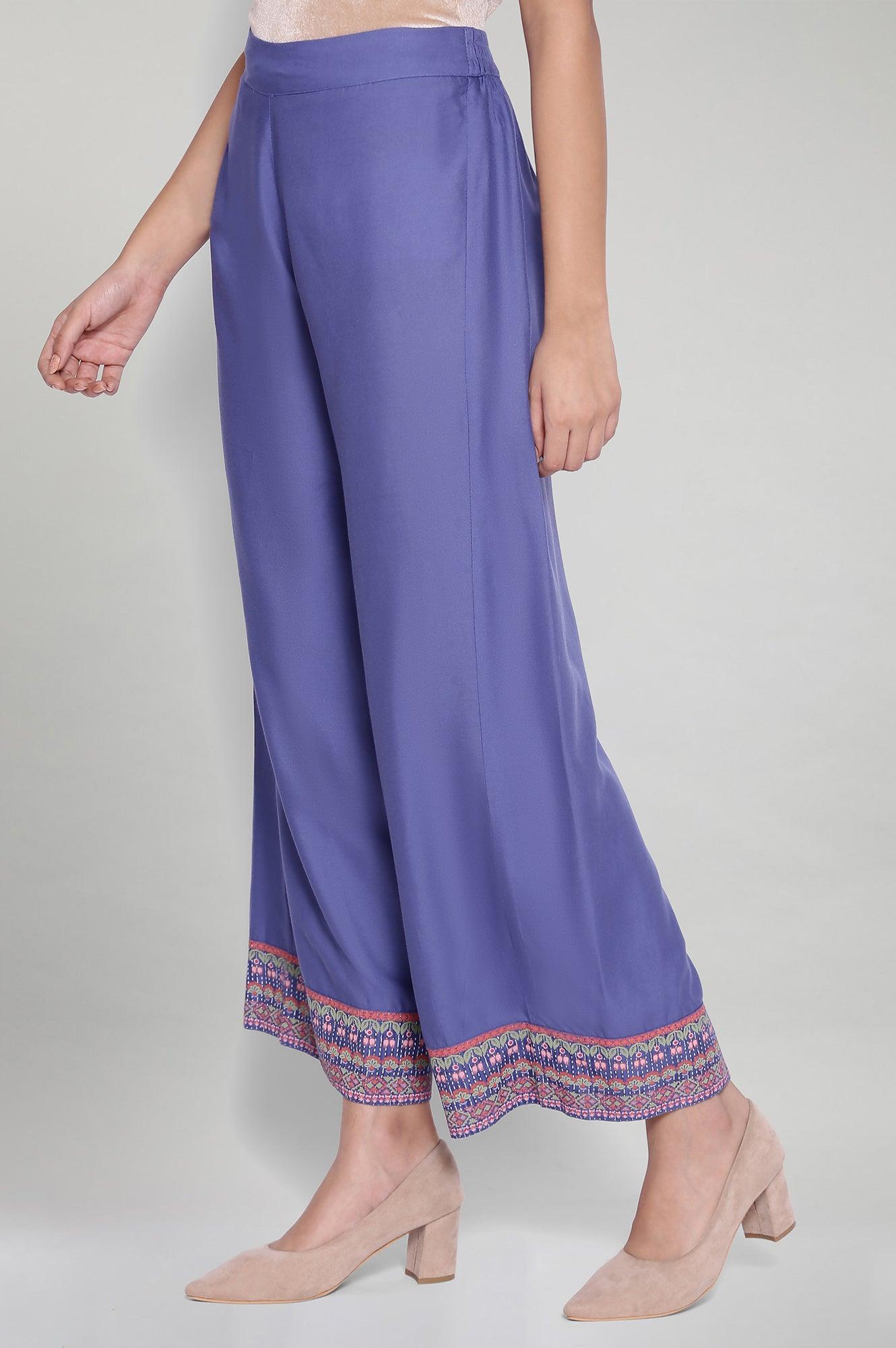 Colony Blue Parallel Pants - wforwoman