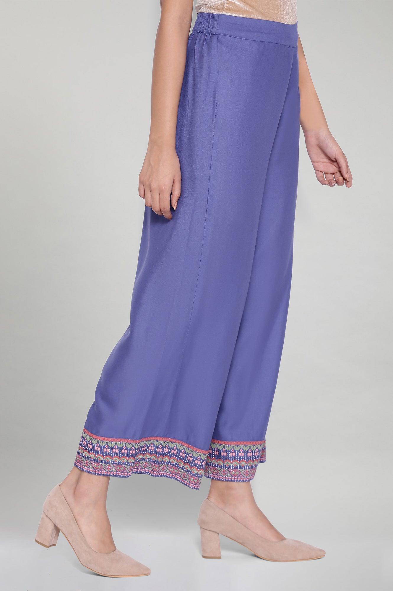 Colony Blue Parallel Pants - wforwoman