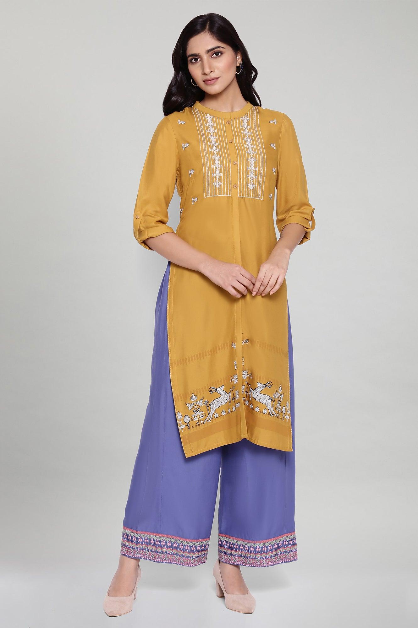 Colony Blue Parallel Pants - wforwoman