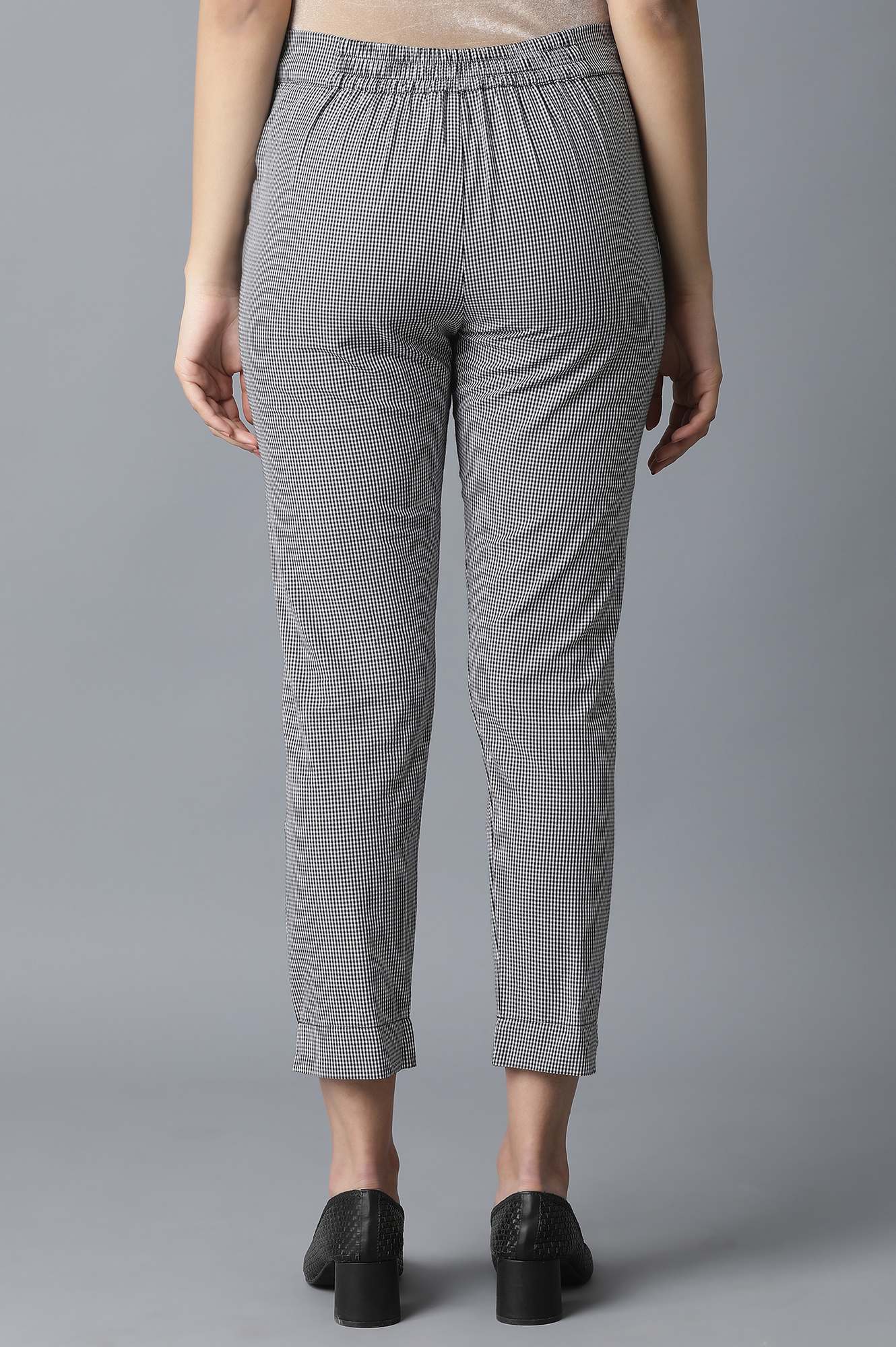 Grey Printed Rayon A-line Shirt Kurta and Slim Pant Set