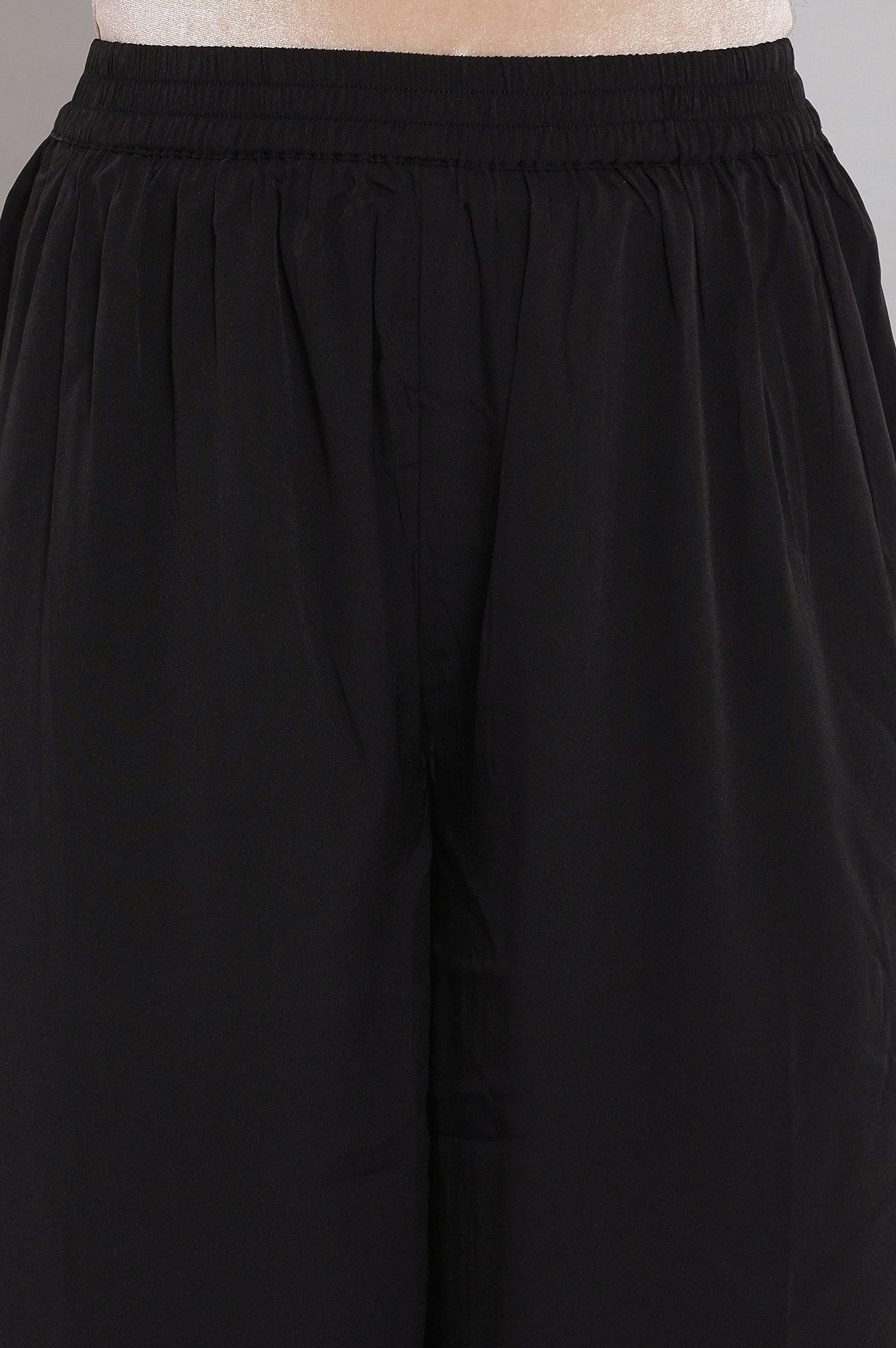 Black And Blue Dobby kurta - wforwoman