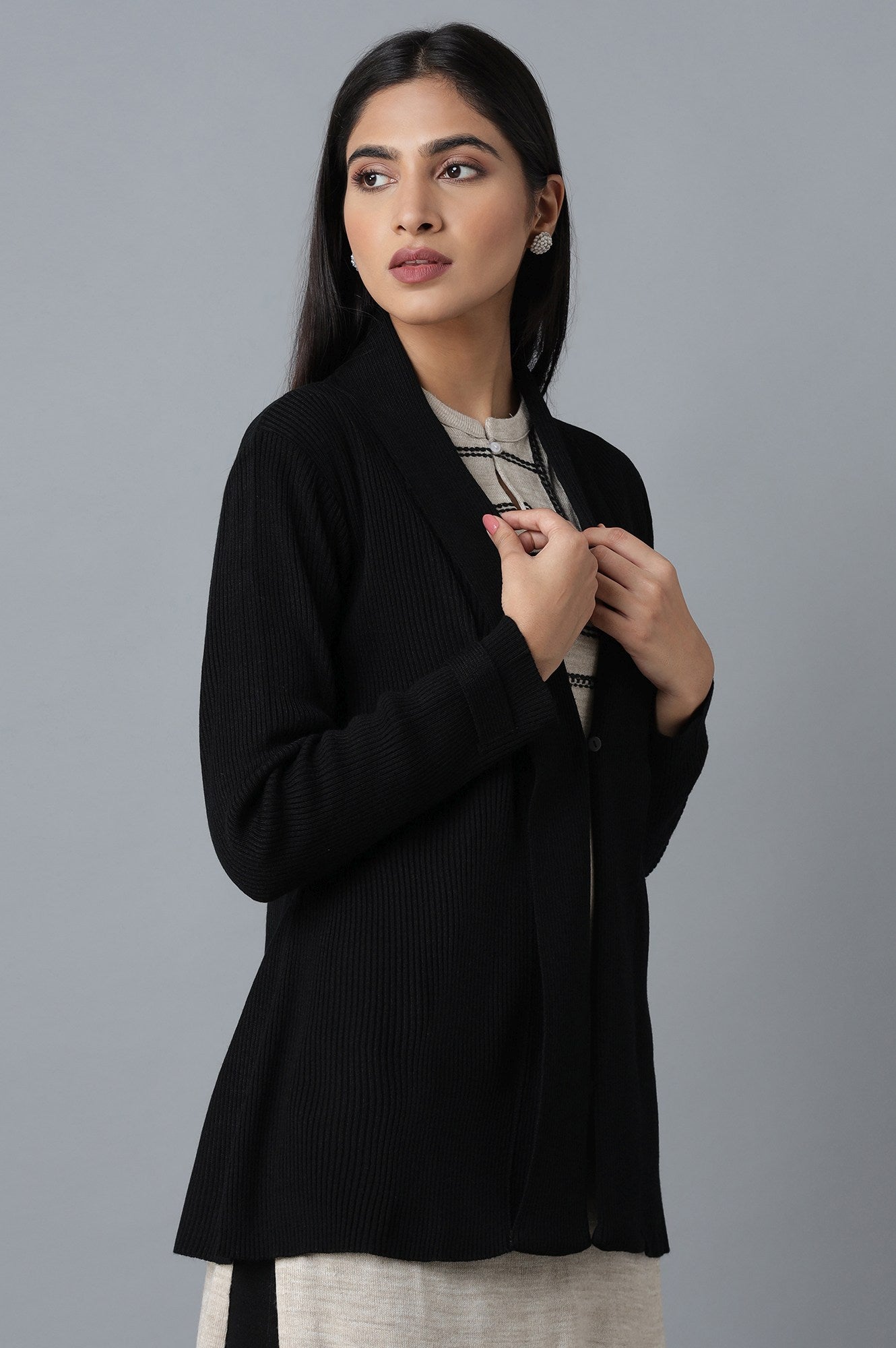 Jet Black Cardigan